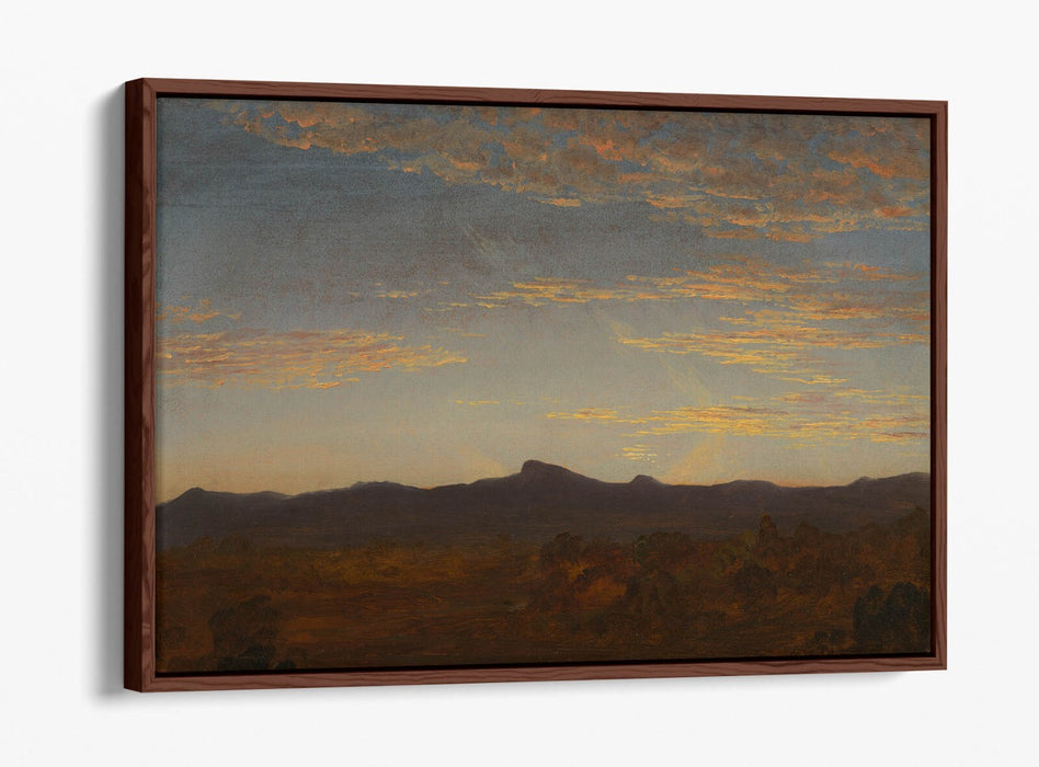 THOMAS COLE, STUDY FOR CATSKILL CREEK -FLOAT EFFECT CANVAS WALL ART PRINT