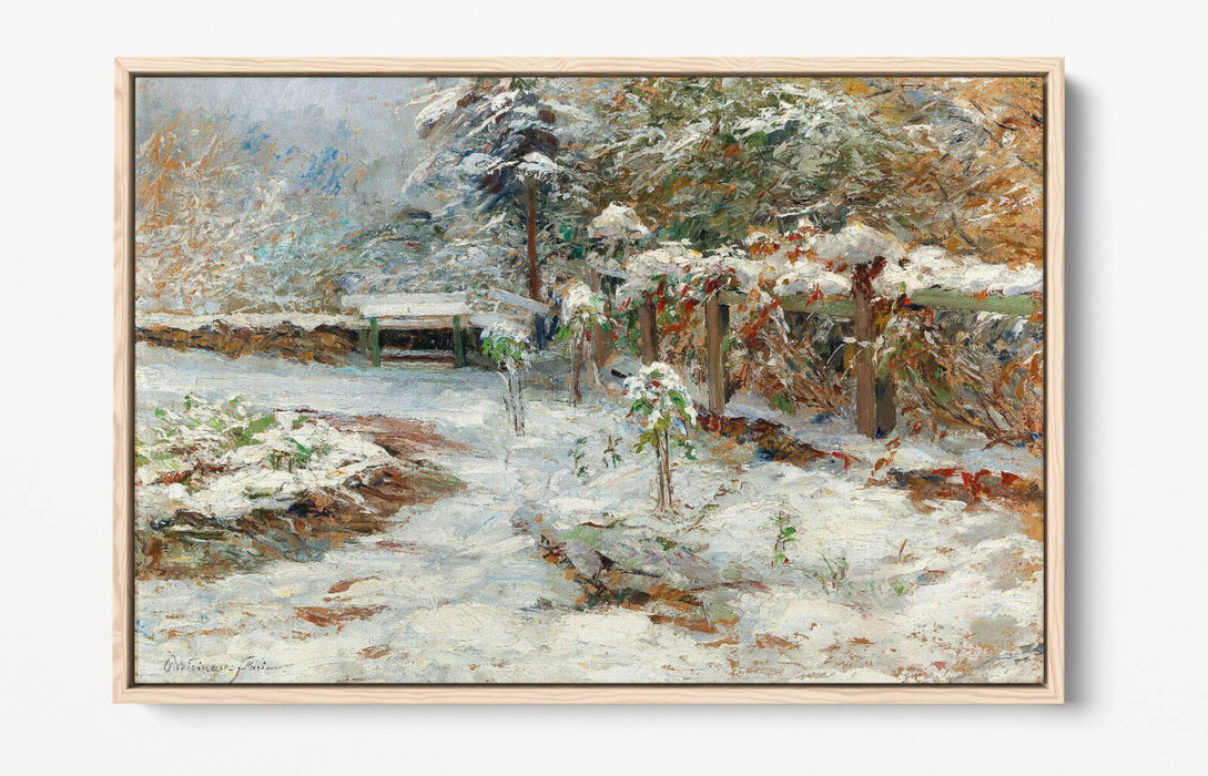 OLGA WISINGER-FLORIAN, OCTOBER SNOW -FLOAT EFFECT CANVAS WALL ART PIC PRINT