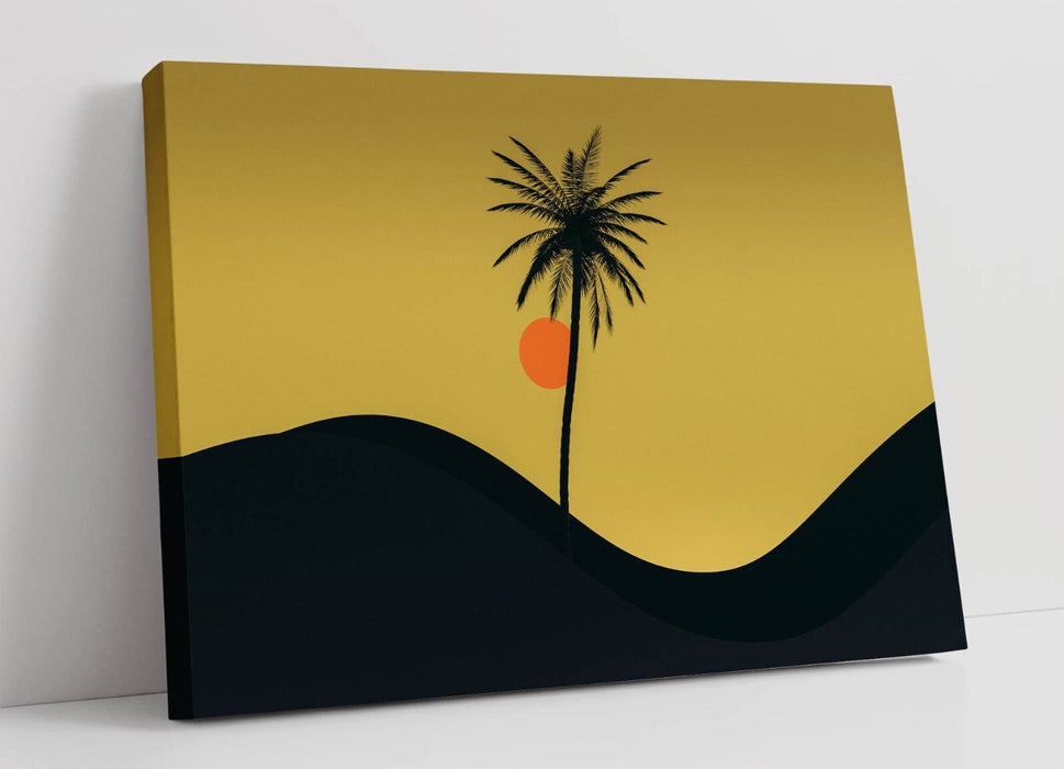 Palm Tree Wall Art – Handmade Canvas Print | Desert Home Decor, Ready to Hang