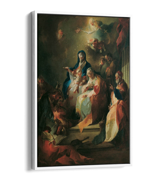 FRANZ MAULBERTSCH, THE HOLY KIN -FLOAT EFFECT CANVAS WALL ART PIC PRINT