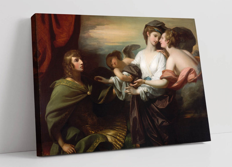 Canvas Wall Art - Benjamin West Helen Brought To Paris Print | Handmade Premium Varnish Finish