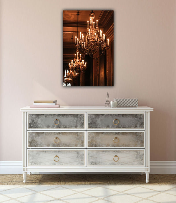 Canvas Wall Art Gothic Chandelier Art - Deep Frame Canvas, Handmade Print