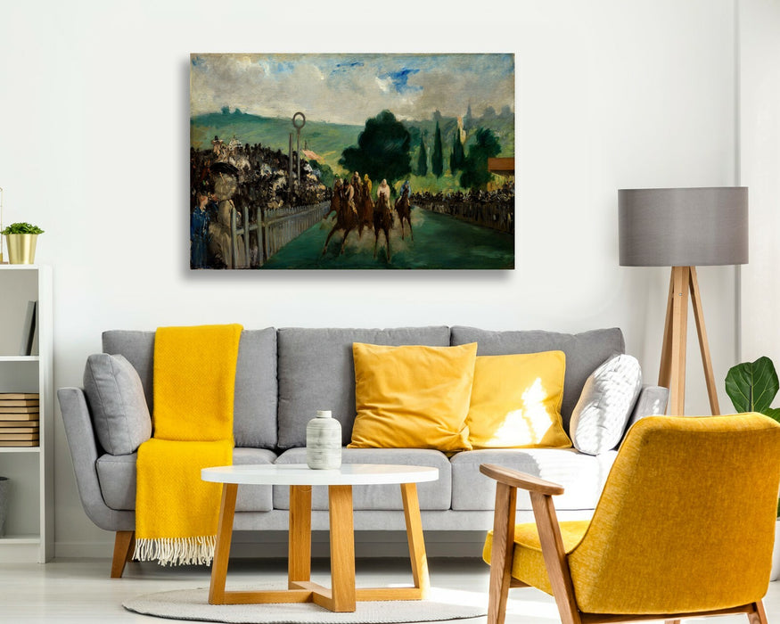 Canvas Wall Art - Edouard Manet Print The Races at Longchamp | Premium Canvas Art