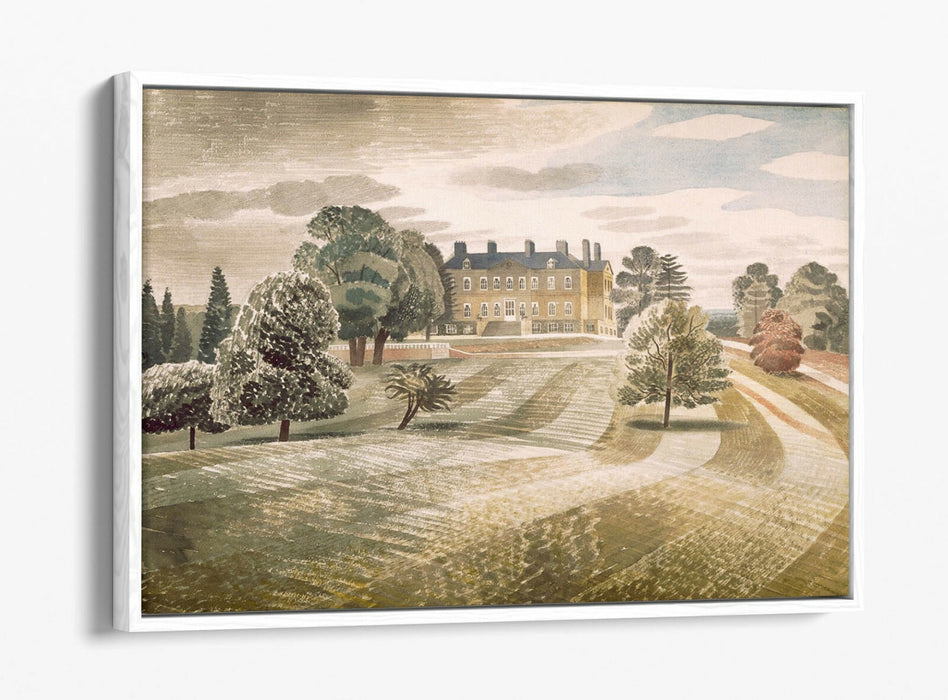 Float Effect Canvas Art – Premium Handmade Beige Wall Print with 30mm Deep Frame