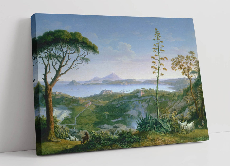 Canvas Wall Art – Philipp Hackert View Of Gulf Painting With Archival Grade Canvas