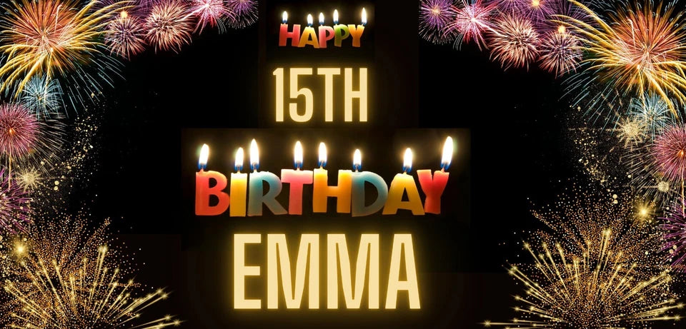 Personalised Birthday Party Banner