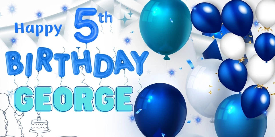 Personalised Birthday Party Banner