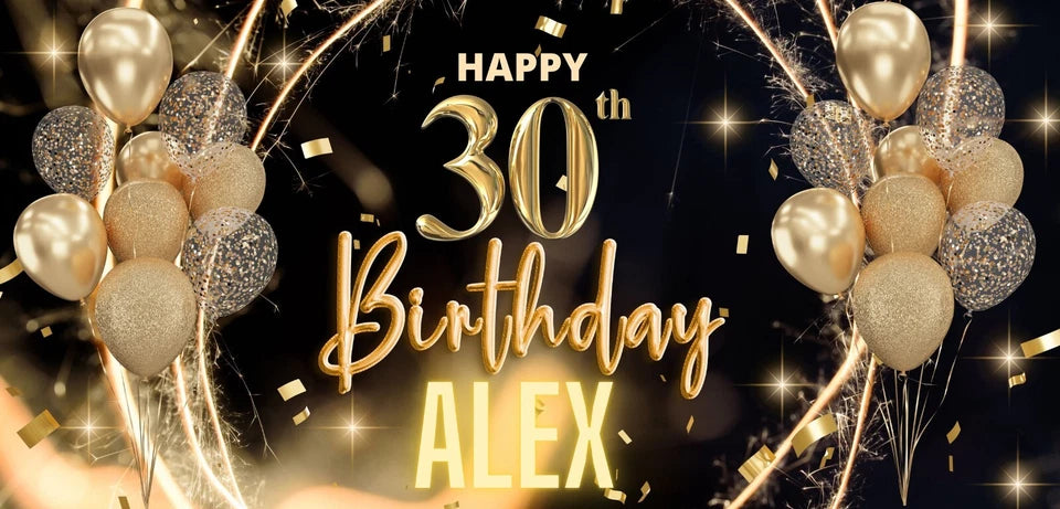 Personalised Birthday Party Banner