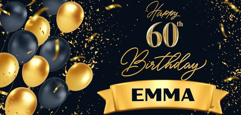 Personalised Birthday Party Banner