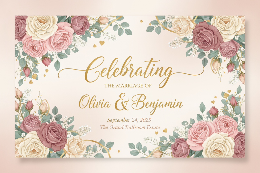 wedding celebration banner
